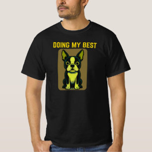 Camiseta Fazendo o Meu Melhor Desenho Animado de Cachorro F