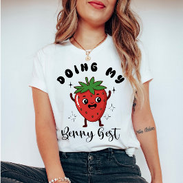 Camiseta Fazendo o Meu Melhorzinho Saúde Mental Fofa e Dive