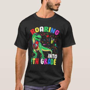 Camiseta Fazendo Roaming De Dinossauro Da 4ª SÉRIE T Rex En