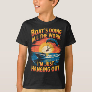 Camiseta Fazendo Todo o Trabalho Parasailer Parapente Paras