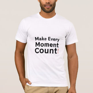 Camiseta Fazer a cada momento contar