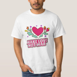 Camiseta Fazer amor não guerra