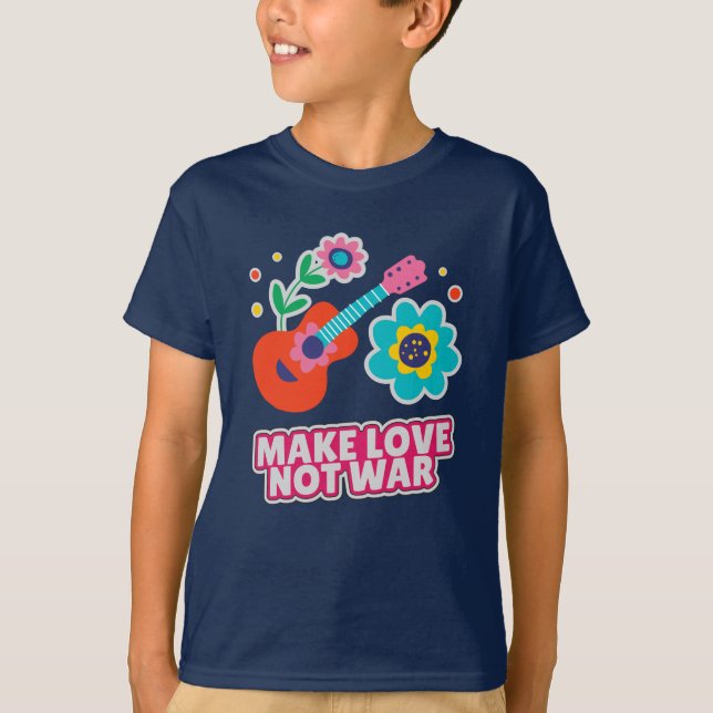 Camiseta Fazer amor não guerra (Frente)