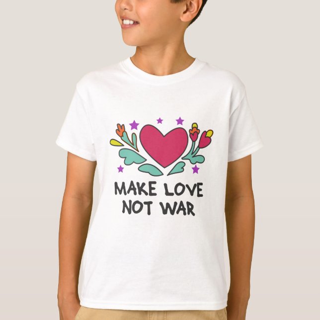 Camiseta Fazer amor não guerra (Frente)