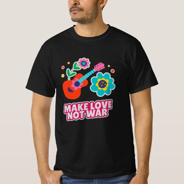 Camiseta Fazer amor não guerra (Frente)