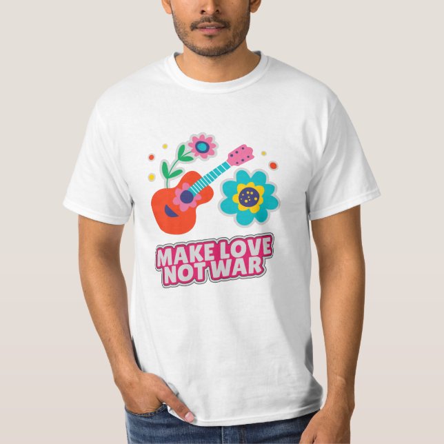 Camiseta Fazer amor não guerra (Frente)
