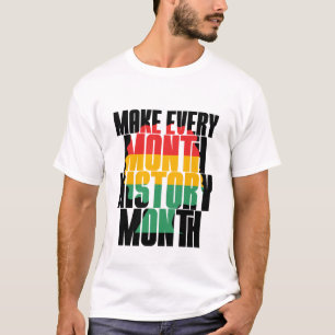 Camiseta Fazer Antecedentes a Cada Mês - História Negra