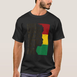 Camiseta Fazer Antecedentes Negros a Cada Mês Histórico Pre
