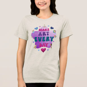Camiseta Fazer arte todos os dias