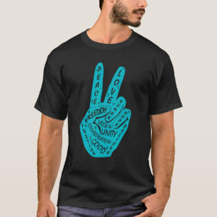 Camiseta Fazer com que a paz não seja sinal de paz