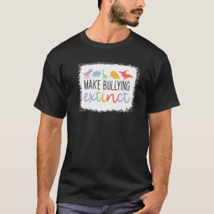 Camiseta Fazer Com Que O Dinossauro Lgbtq Anti-Bullying Sej