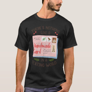 Camiseta Fazer De Cartão De Amor Hobby De Cartão Fabricado 