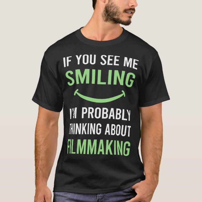 Camiseta Fazer de Filmagem de Ficheiro de Sorriso (Frente)
