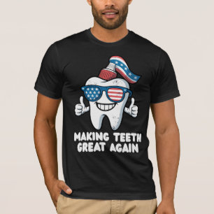 Camiseta Fazer Dente Excelente Novamente 4 De Julho America