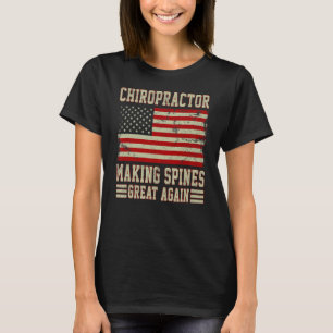 Camiseta Fazer Espinha Excelente Novamente Bandeira America