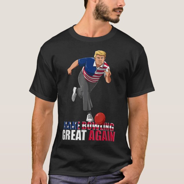 Camiseta Fazer Excelente De Boliche Novamente - Boliches En (Frente)