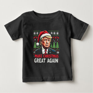 Camiseta Fazer Excelente De Natal Novamente Feio Trump Do S