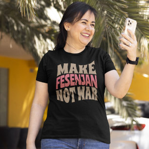 Camiseta Fazer Fesenjan Não Guerra Galinha Pomegranato Pers