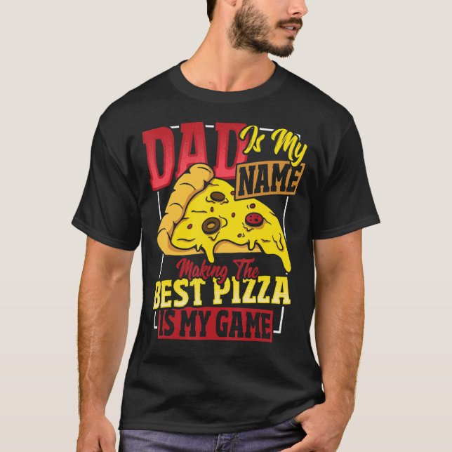 Camiseta Fazer Mens Pizza para a próxima festa Pizza (Frente)