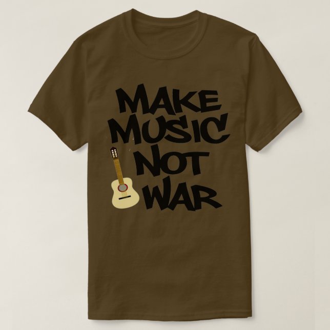 Camiseta Fazer Música Não Guerra Acústica (Frente do Design)