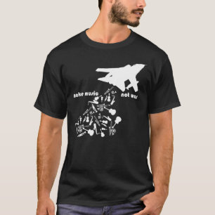 Camiseta Fazer Música Não Guerra Mundial - Paz