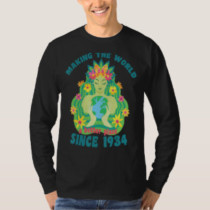 Camiseta Fazer O Mundo Melhor Desde O Aniversário De 1934