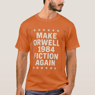 CAMISETA FAZER ORWELL 1984 FICÇÃO NOVAMENTE