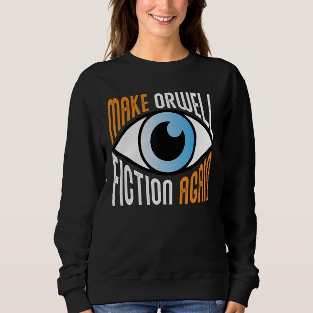 Camiseta Fazer Orwell Fiction Novamente Libertarian Orwelli (Frente)