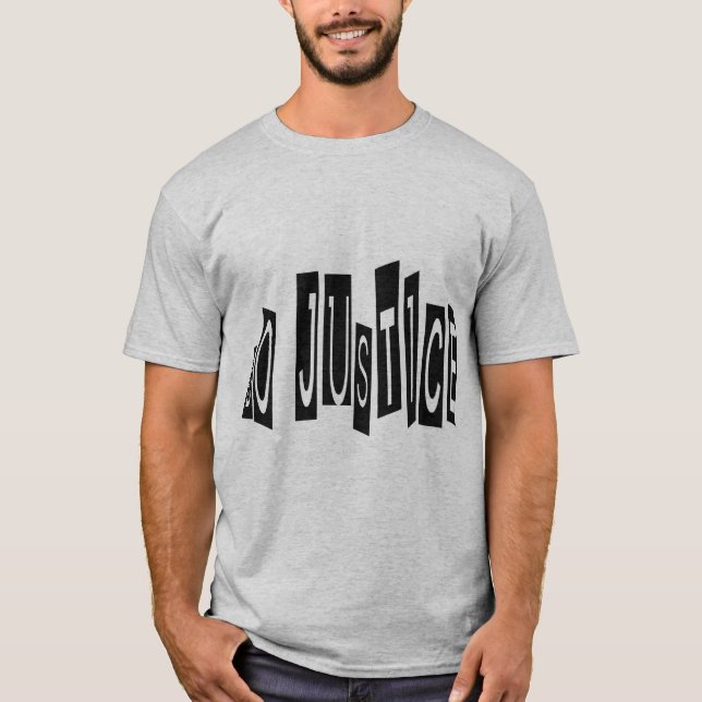 Camiseta Fazer Perguntas na Justiça (Frente)