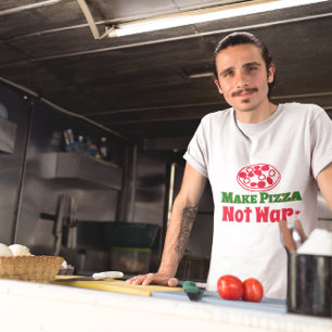 Camiseta Fazer Pizza não Guerra