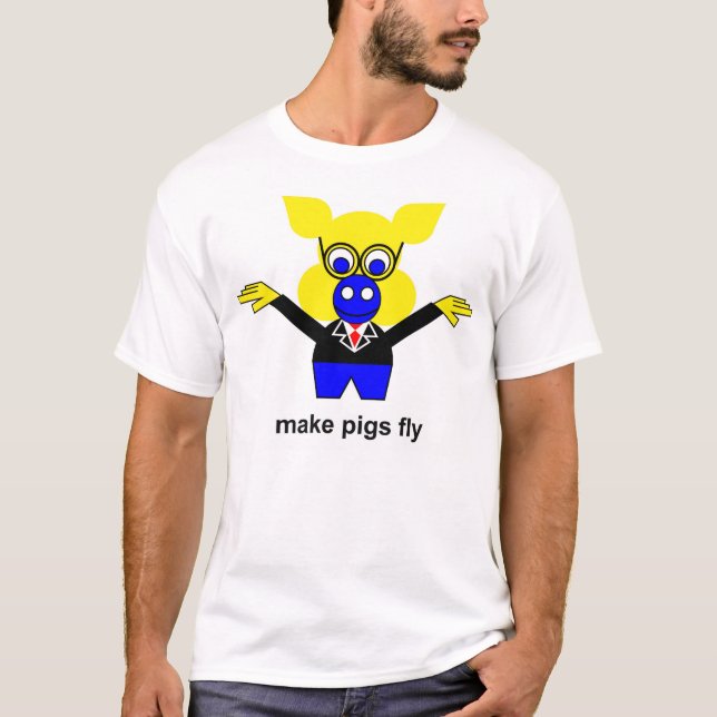 Camiseta Fazer porcos voarem (Frente)