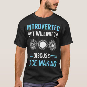 Camiseta Fazer Renda Introvertida Renda Renda Feita à Mão