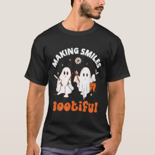 Camiseta Fazer sorri Engraçado Engraçado Dentista Fantasma 