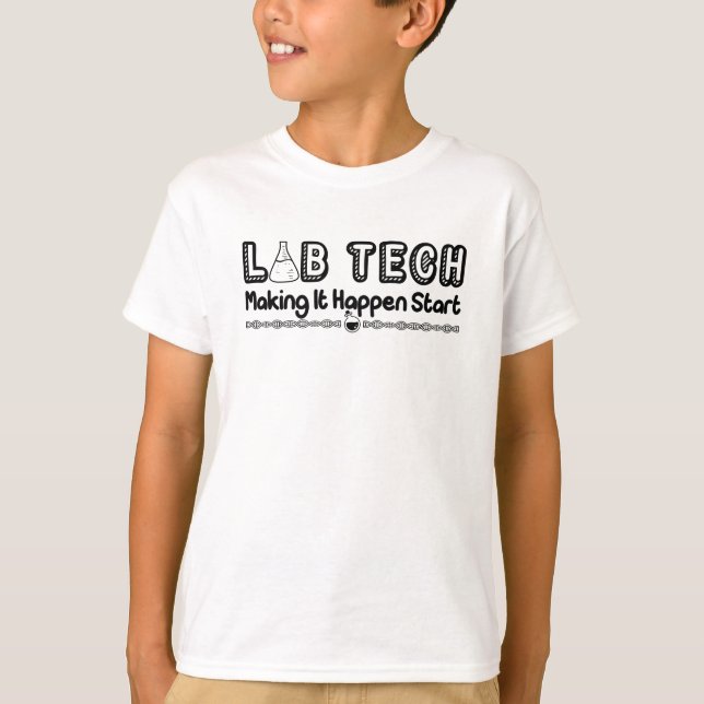 Camiseta Fazer técnico do laboratório Acontece (Frente)