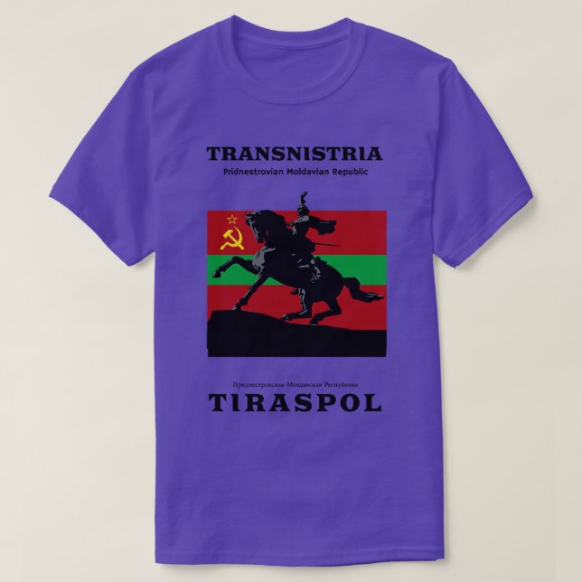 Camiseta fazer uma viagem à Transnístria (Frente do Design)