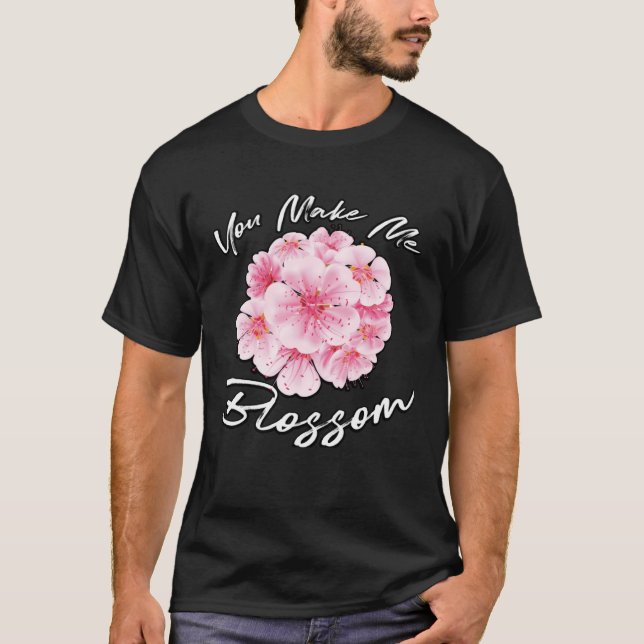 Camiseta Fazes-Me Um Floral De Flor Florista (Frente)