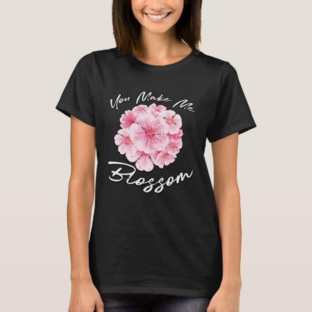 Camiseta Fazes-Me Um Floral De Flor Florista (Frente)