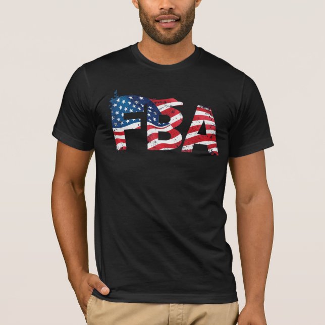 Camiseta FBA Fundador Americano Negro (Frente)