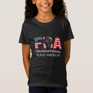 Camiseta FBA Fundador Negro Americano com Punho Erguido
