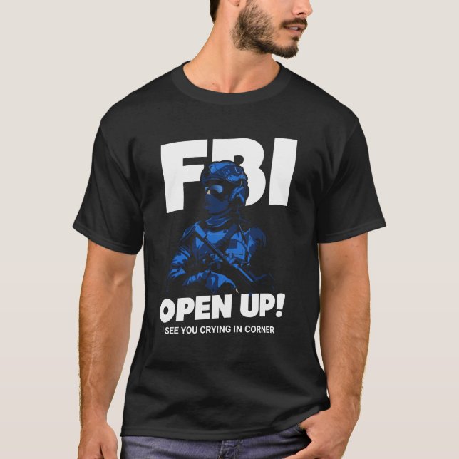 Camiseta FBI, abra! Personalizado (Frente)