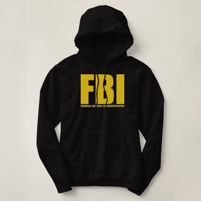 Camiseta FBI, Departamento Federal de Investigação e Suor C (Frente do Design)