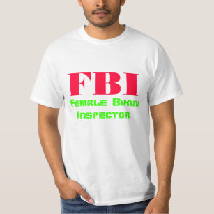 Camiseta FBI, inspector fêmea do biquini