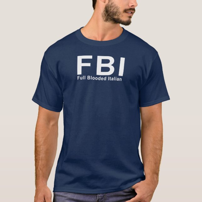 Camiseta FBI (italiano completo de Blooded) (Frente)