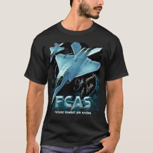 Camiseta FCAS Future Combate ao Sistema Aéreo de Sexta Gera