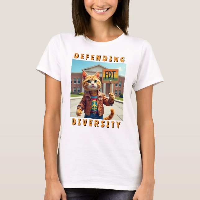 Camiseta FDT Defendendo a Diversidade Política (Frente)