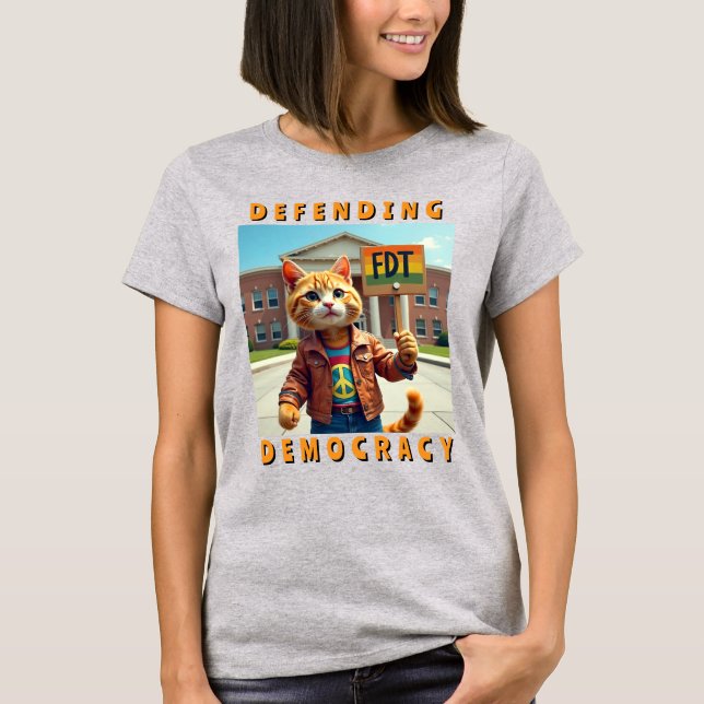 Camiseta FDT Defendendo Democracia POLÍTICA (Frente)