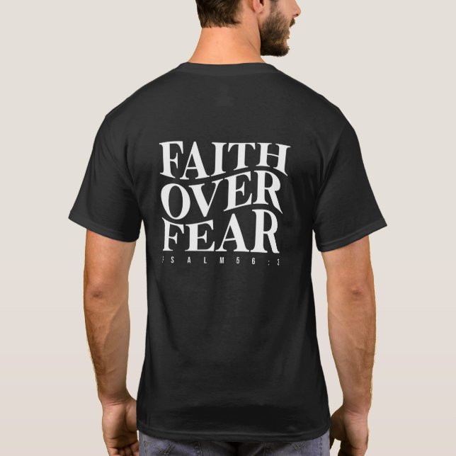 Camiseta Fé Acima do Medo (Verso)