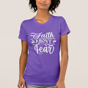 Camiseta Fé Acima do Medo da Camisa-T