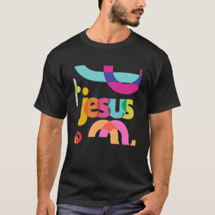 Camiseta Fé Ama Deus Esperança Jesus Cristo religioso Chr