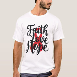 Camiseta Fé, Amor, Esperança